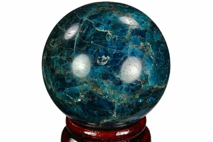 Bright Blue Apatite Sphere - Madagascar #121832